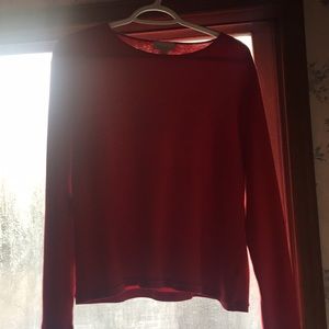 Red long sleeve top size XL
